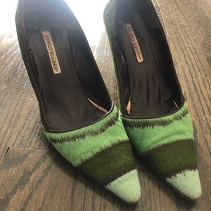 Manolo Blahnik pony hair pumps size 40